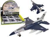 Modele zdalnie sterowane - Samolot Napęd Frykcyjny Światła Dźwięki 1:72 Granatowy - miniaturka - grafika 1