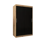 Szafy - Szafa przesuwna garderoba TOKYO 120 gł. 62 Artisan / Czarny - miniaturka - grafika 1