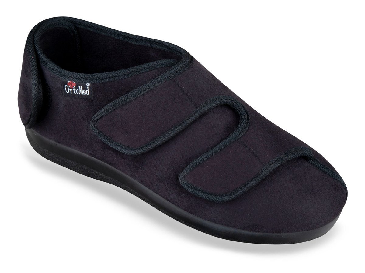 Buty męskie ortopedyczne zdrowotne profilaktyczne szerokie OrtoMed 6052 -47