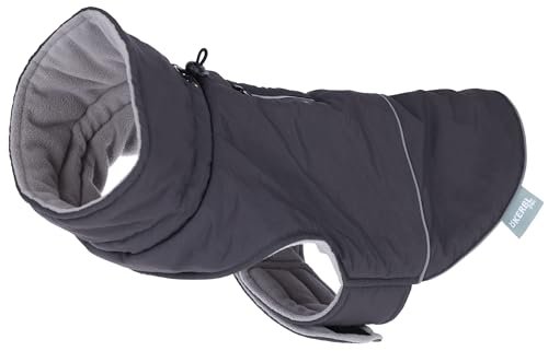 Kerbl Pet Płaszcz dla Psa Montreal, Kurtka dla Psa, Kurtka Przeciwdeszczowa, Xl, Szara, 50 cm, Poliester, Psy, Wiatroodporna i Wodoodporna