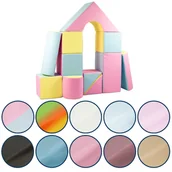 Zabawki sensoryczne - komplet 11 dużych klocków piankowych do zabawy,żłobków,przedszkoli komplet 11 dużych klocków piankowych do zabawy,żłobków,przedszkoli (kolor: szary .. - miniaturka - grafika 1