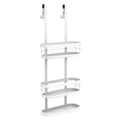 Półki łazienkowe - Pólka łazienkowa na kabinę 3 poziomy Remix biała Sensea - miniaturka - grafika 1