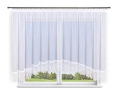 Firany - Firana gotowa 600x170 łuk,biały woal gipiura 30cm - miniaturka - grafika 1