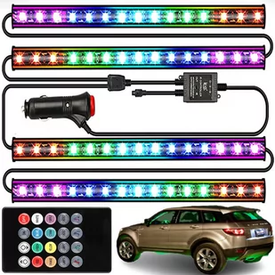 Oświetlenie 12 Led Do Samochodu Auta Listwa Taśma - Akcesoria motoryzacyjne - miniaturka - grafika 1