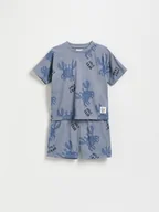 Moda i Uroda OUTLET - Reserved - Bawełniany komplet - jasnoniebieski - miniaturka - grafika 1