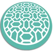 Dywany - Winylowy dywan okrągły spleciony wzór fi60 cm - miniaturka - grafika 1