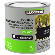 Farby olejne i specjalne - Farba antykorozyjna 0.25 l Czarny Półmat LUXENS 5901171214683 - miniaturka - grafika 1