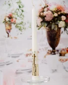 Świece - Świeca Stołowa Dekoracja Na Chrzest Święty 5 Szt. Slch-C-03B - miniaturka - grafika 1