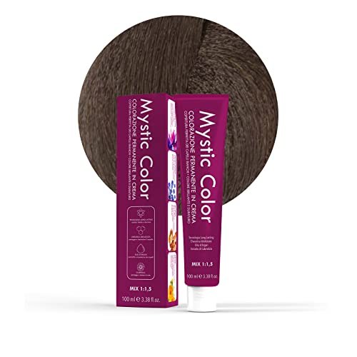 Mystic Color - Zimny blond kolor 7.11 - Farba do włosów - Profesjonalna koloryzacja kremowa długotrwała - z hydrolizowaną keratyną, olejkiem arganowym i nagietkiem - 100 ml