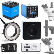 Mikroskopy i lupy - Kamera Do Mikroskopu Techrebal Blue Lagoon 2MP FullHD HDMI Oświetlenie LED - miniaturka - grafika 1