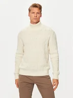 Swetry męskie - United Colors Of Benetton Golf 1344U201P Écru Regular Fit - miniaturka - grafika 1