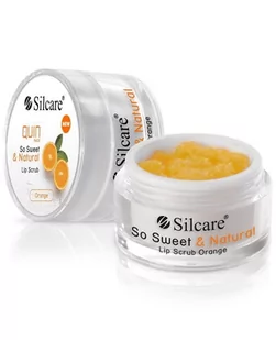 Silcare Silcare Quin Face So Sweet & Natural Lip Scrub Cukrowy Peeling Do Ust Orange 15g - Balsamy do ust - miniaturka - grafika 1