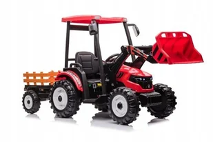 Traktor Na Akumulator Z Przyczepą Hercules Czerwony 24V - Pojazdy elektryczne dla dzieci - miniaturka - grafika 1