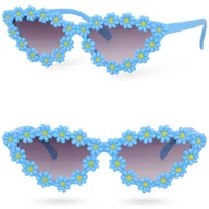 Okulary przeciwsłoneczne - Okulary Przeciwsłoneczne Dla Dzieci Dziecięce Alicja Blue - miniaturka - grafika 1