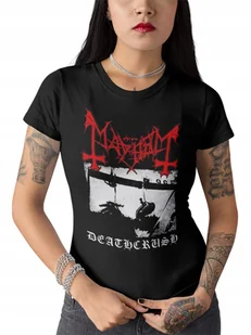 MAYHEM Koszulka damska czarna T-Shirt black metal darkthrone burzum L - Koszulki i topy damskie MAYHEM Koszulka damska czarna T-Shirt black metal darkthrone burzum L - Koszulki i topy damskie - miniaturka - grafika 1