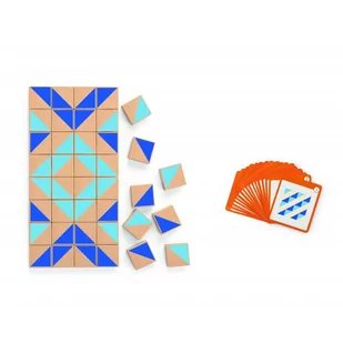 Viga Toys Drewniana Mozaika Klocki Drewniane Viga Toys Układanka Logiczna 40 elementów 50642 - Zabawki kreatywne - miniaturka - grafika 3