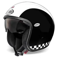 Kaski motocyklowe - PREMIER HELMET vintage retro biały/czarny, S - miniaturka - grafika 1