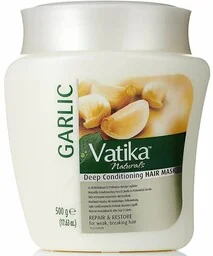 Czosnkowa Maska do Włosów Słabych i Zniszczonych, Vatika Dabur, 500ml - Maski do włosów - miniaturka - grafika 1