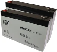 Ładowarki i akumulatory - 2x Akumulator żelowy AGM 6V 7Ah UPS ZABAWKA AUTKO - miniaturka - grafika 1