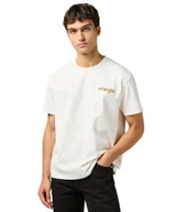 Koszulki męskie - T-shirt Wrangler CJ GRAPHIC TEE 112362817 Vintage White L - miniaturka - grafika 1