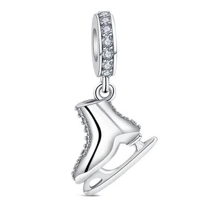 Zawieszka Charms SREBRO 925 Koralik do PANDORA Łyżwa - Wisiorki - miniaturka - grafika 1