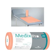 Kosmetyczne akcesoria jednorazowe - Podkład higieniczny na rolce 50cm x 80cm morelowy podfoliowany 54g MedixPro 25szt - miniaturka - grafika 1
