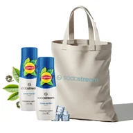 Syropy i koncentraty owocowe - Zestaw Syrop SodaStream Lipton Ice Tea Lemon 2x440 ml + Torba - miniaturka - grafika 1