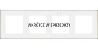 Klawisze i ramki - Ramka 4-krotna DUO: Biała, podstawa złota, SIMON55 - miniaturka - grafika 1