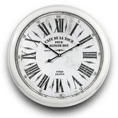 Zegary - Pigmejka Zegar ścienny retro, biało-czarny, 58x9x58 cm - miniaturka - grafika 1