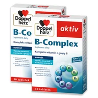 Witaminy i minerały - 2x Doppelherz® aktiv B-Complex 2x30 tabletek ZESTAW - miniaturka - grafika 1