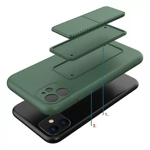 Wozinsky Kickstand Case elastyczne silikonowe etui z podstawką Xiaomi Redmi 10X 4G / Xiaomi Redmi Note 9 jasnoniebieski - Etui i futerały do telefonów - miniaturka - grafika 3