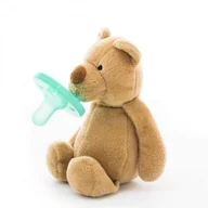 Smoczki uspokajające - MINIKOIOI, Smoczek uspokajający z przytulanką, Brown Bear - miniaturka - grafika 1