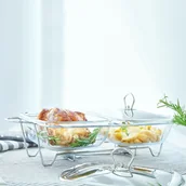 Inne urządzenia gastronomiczne - Helios Naczynie Z Podgrzewaczem Podwójne 2X 2,5L - miniaturka - grafika 1