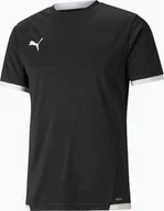 Koszulki męskie - Puma Koszulka męska Puma teamLIGA Jersey czarna 704917 03 M - miniaturka - grafika 1