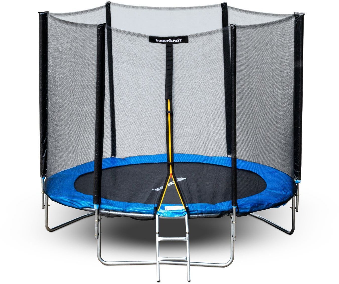 TRAMPOLINA OGRODOWA BAUERKRAFT Z SIATKĄ O ŚREDNICY 8FT 244 - 252CM