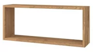 Półki do salonu - Półka wisząca dębowa olejowana prostokąt CUBE na ścianę LOFT H30 S35-100 cm - miniaturka - grafika 1
