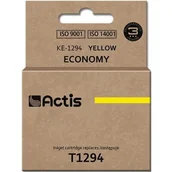 Tusze zamienniki - Actis Tusz KE-1294 (do drukarki Epson, zamiennik T1294 standard 15ml yellow) EXPACSAEP0043 - miniaturka - grafika 1