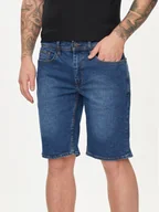 Spodenki męskie - Blend Szorty jeansowe 20716686 Niebieski Slim Fit - miniaturka - grafika 1
