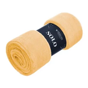 Koc 200 x 220 Mikrofibra Solo Musztardowy - Koce - miniaturka - grafika 1