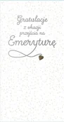 Kartki okolicznościowe i zaproszenia - Kukartka Karnet PM-137 Emerytura - Kukartka - miniaturka - grafika 1