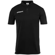 Koszulki męskie - uhlsport Męska koszulka polo, czarna, 152, czarny - miniaturka - grafika 1