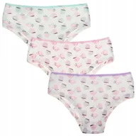 Majtki damskie - Majtki Młodzieżowe Figi Dziewczęce Hipster Bawełniane 3-pak 152/158 MORAJ - miniaturka - grafika 1