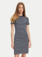 Sukienki - Tommy Hilfiger Sukienka codzienna New Cody WW0WW42721 Granatowy Slim Fit - miniaturka - grafika 1