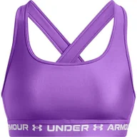 Biustonosze - Biustonosz sportowy damski Crossback Mid Bra Under Armour - miniaturka - grafika 1