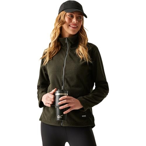 Regatta Heidy damski top z zamkiem błyskawicznym na całej długości, polar, pluszowy, rozciągliwy, ciepły, na zimę