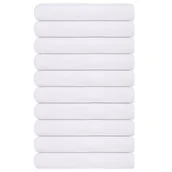 Ręczniki - vidaXL Ręczniki do sauny, 10 szt., białe, 80x200 cm, bawełna 100% - miniaturka - grafika 1