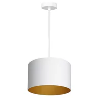 Lampy sufitowe - Luminex Arden 3446 Lampa wisząca zwis 1x60W E27 biały/złoty - miniaturka - grafika 1