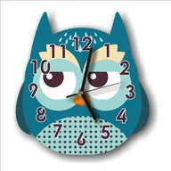 Wyposażenie pokoiku dziecięcego - naSciane Zegar ścienny SOWA, sowy, na prezent, 3 rodzaje - miniaturka - grafika 1