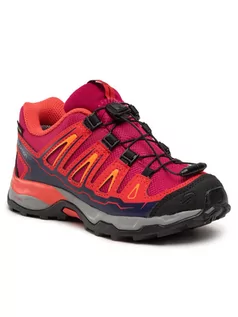 Buty trekkingowe damskie - Salomon Trekkingi X-Ultra Gtx J GORE-TEX 392917 09 W0 Różowy - grafika 1