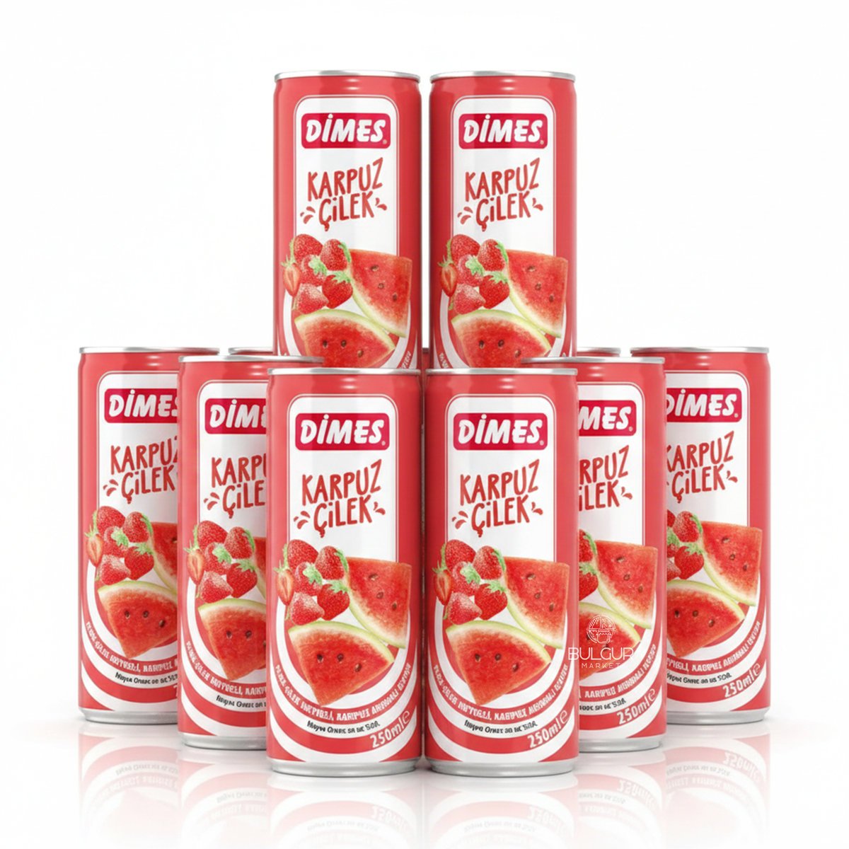 Dimes Napój Arbuz-Truskawka 250 ml Zestaw 12 Puszek